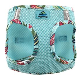 American River Choke Free Harness Hawaiian Trim (Color: Aruba Blue, size: XX-Small)