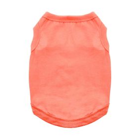 Cotton Dog Tank (Color: Coral, size: X-Small)