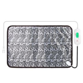 Pet Heating Pad Dog Cat Electric Heating Mat Waterproof Adjustable Warming Blanket with Chew Resistant Steel Cord Case (Option: 45_70cm)