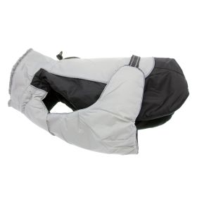 Alpine All-Weather Dog Coat (Color: Black and Gray, size: X-Large)