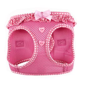 American River Choke Free Dog Harness Polka Dot Collection (Color: Pink Polka Dot, size: 2X-Large)