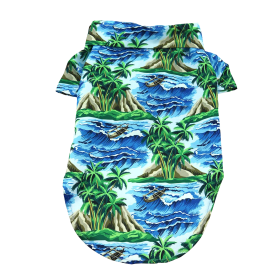 Hawaiian Camp Shirt (Color: Island Life, size: large)
