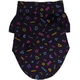 Hawaiian Camp Shirt (Color: Geometric Retro, size: medium)