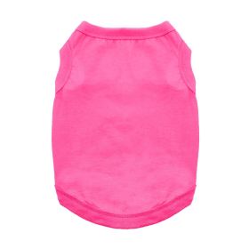 Cotton Dog Tank (Color: Raspberry Sorbet, size: small)
