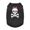 Pirate Skull with Pink Bow Dog Shirt