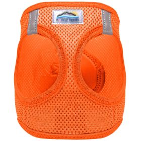 American River Solid Ultra Choke Free Dog Harness (Color: Hunter Orange, size: small)