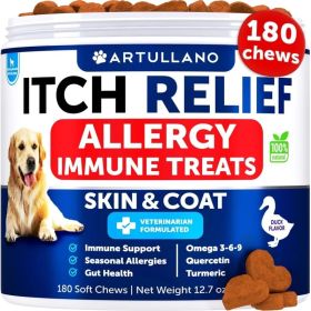 Do Not Sell On Amazon Dog Allergy Relief Chews Itching Skin Relief For Dogs Fish Oil 3 Seasonal Allergies Pills Skin & Coat Anti ItchHot Spots Tr (Option: Artullano)